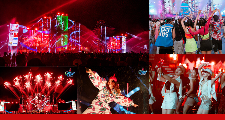 FLOW DAY WATER FEST @ Pattaya ... น้ำ แสง สี แสียง พลุ ฉ่ำ!!!